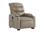 Cappuccino Faux Leather Reclining Massage Chair LJKF39742
