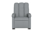 Reclining Massage Chair, Light Grey Fabric GXCQ39925