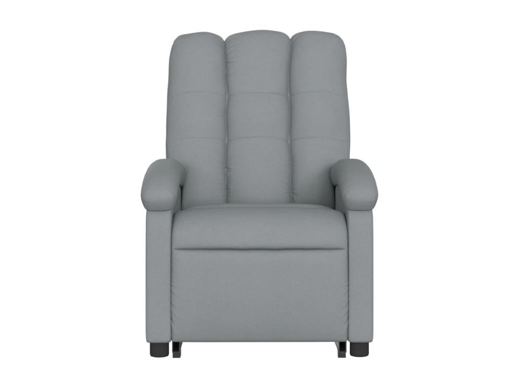 Reclining Massage Chair, Light Grey Fabric GXCQ39925