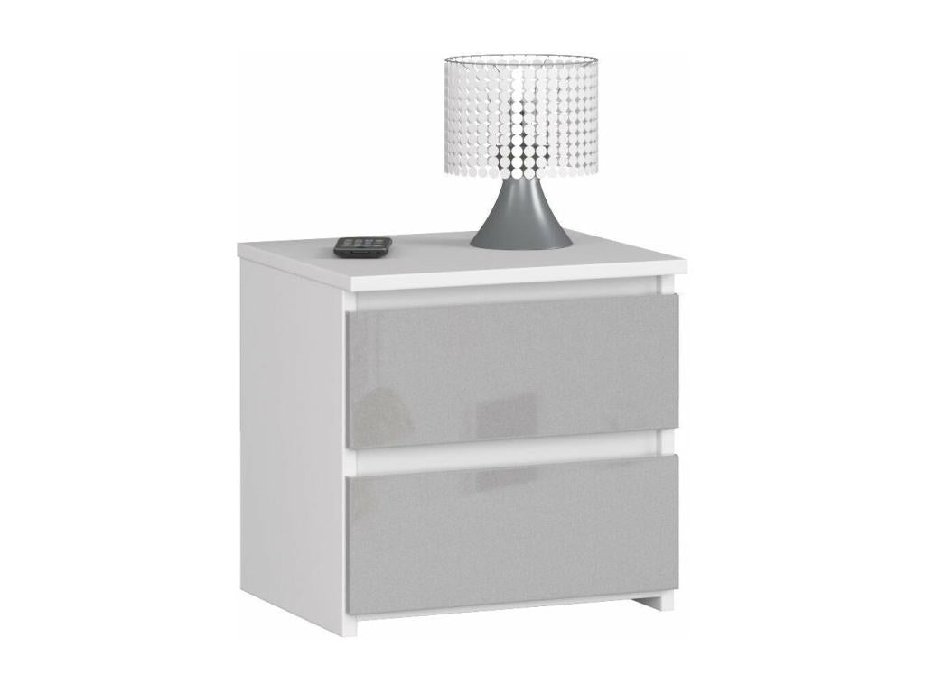 Dormeva MDF Wood Bedside Table 40x35x40 cm 2 Drawers 30x30 cm BFAB02487