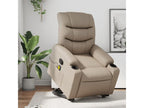 Cappuccino Faux Leather Reclining Massage Chair LJKF39742
