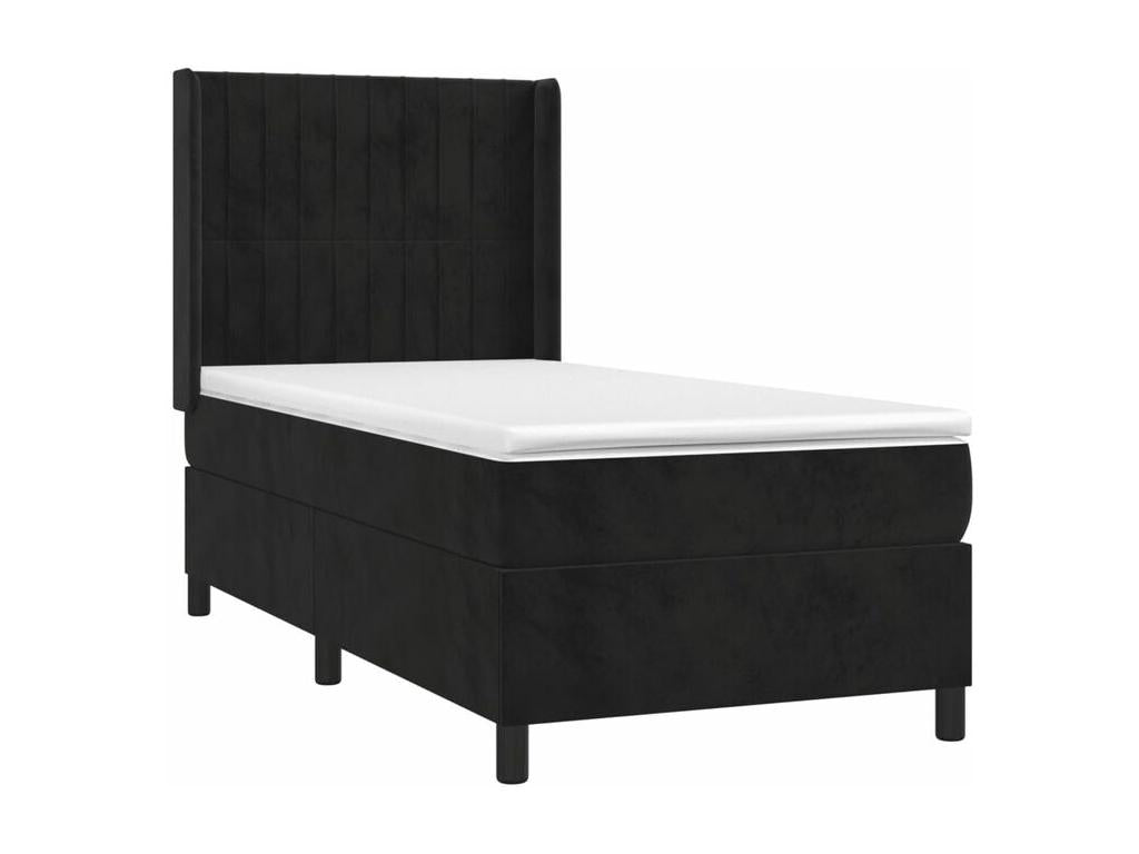Dormeva bed base with black 90x190 velvet mattress MPNT05785