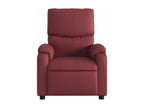 Reclining armchair, burgundy red faux leather, CPJX35366