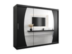 Dormeva Sliding Door Wardrobe 200/250/62 3 Doors Black/Black LJNS22395