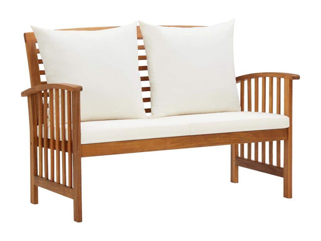 Garden bench, brown wood furniture, 119x67x83 cm, 02 0011586 KMEC54969