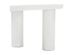 Coffee table in MDF - with 2 small stools - irregular and elegant curved top - White PHRP97082