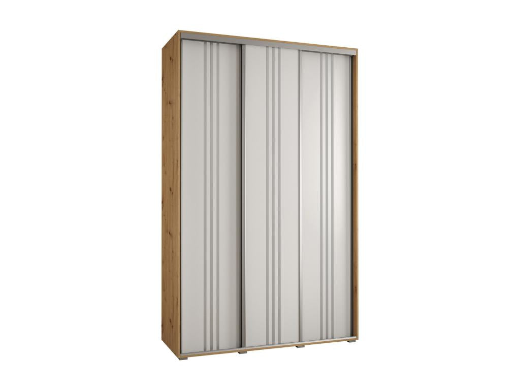 Dormeva 6 Sliding Door Wardrobe 235.2/150/45 3 Doors Dormeva/White/Silver SBPC97803