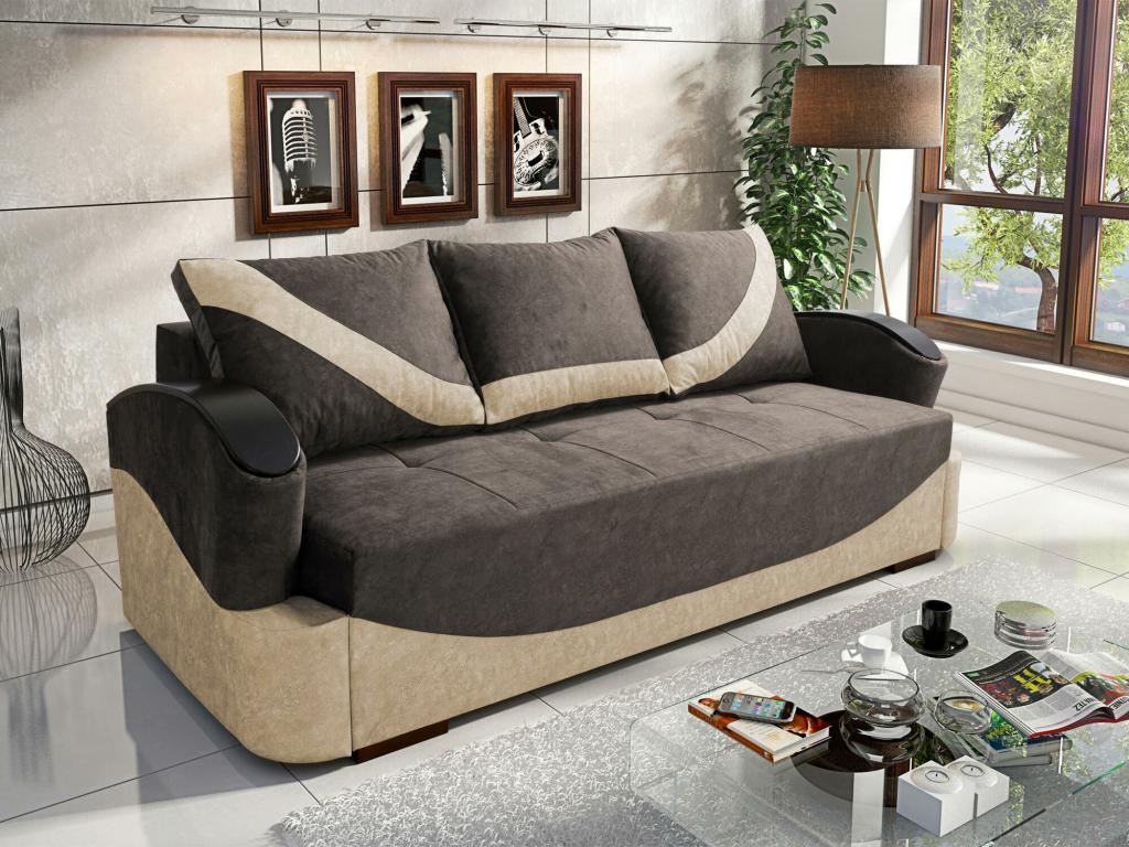 Lysvia 103 Convertible Sofa Bed with Bedding Box 90x234x77cm NVAG49211