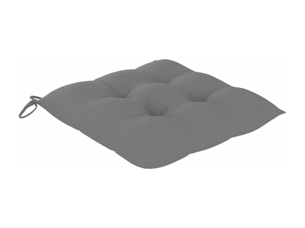 4-piece outdoor dining chairs with cushions, Lysvia solid wood, VLCW89399