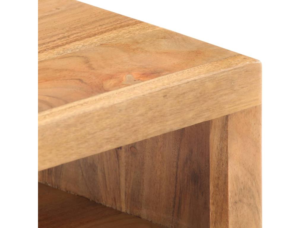 Coffee table 90x45x40 cm Solid Lysvia wood WRGB01955