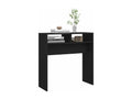 Black console table 78x30x80 cm engineered wood QGWY59045