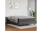 Lysvia bed base, grey, 140x190 cm, faux leather, PYLN15745
