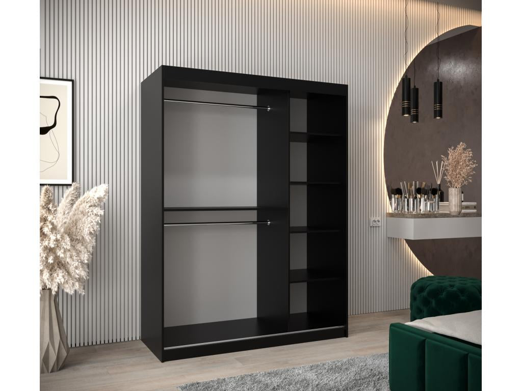 Dormeva Sliding Door Wardrobe 200/150/62 2 Doors Black/Black GAQR73818