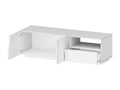 Lysvia TV Stand, Low Sideboard with 2 Doors and 1 Drawer, TV Stand Base 150x44x46 cm, Glossy White, IDZX77368