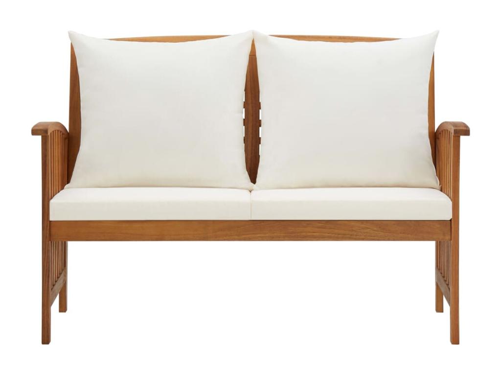 Garden bench, brown wood furniture, 119x67x83 cm, 02 0011586 KMEC54969