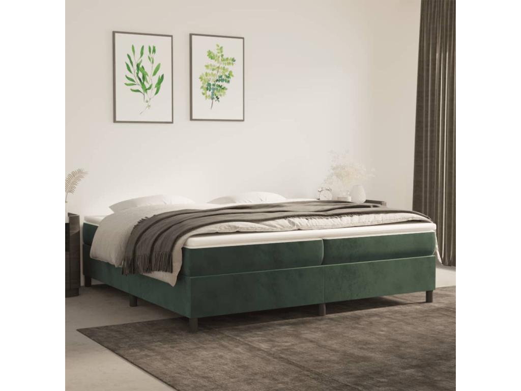 Dormeva Dark Green 200x200 cm Velvet Bed Base SYCD16701