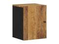 Wall-mounted bathroom cabinet 38x33x48cm solid mango wood MBKC70424