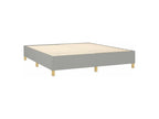 Lysvia bed base with light grey mattress 160x200 Fabric FVML24485