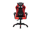 Gaming chair with red and black RGB LEDs, faux leather, PLWA85352