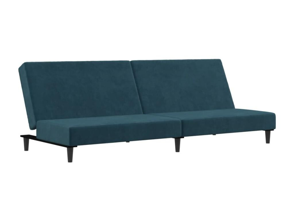 MGBR18865 2-Seater Sofa Bed in Blue Velvet