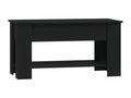 Black coffee table 101x49x52 cm engineered wood TZTK68726