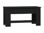Black coffee table 101x49x52 cm engineered wood TZTK68726