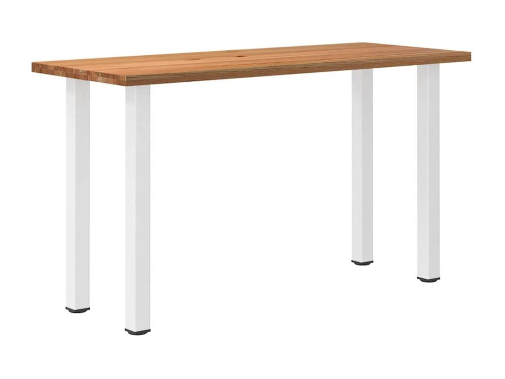 Light brown rectangular solid oak dining table TGFF38608