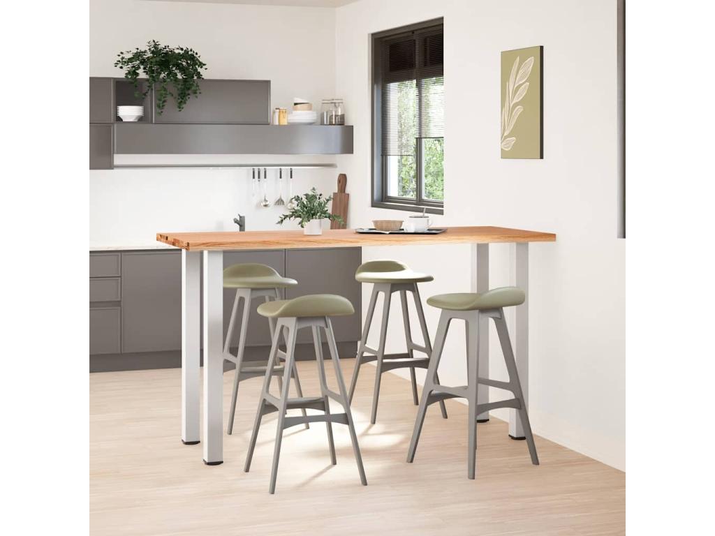 Light brown rectangular solid oak dining table TGFF38608