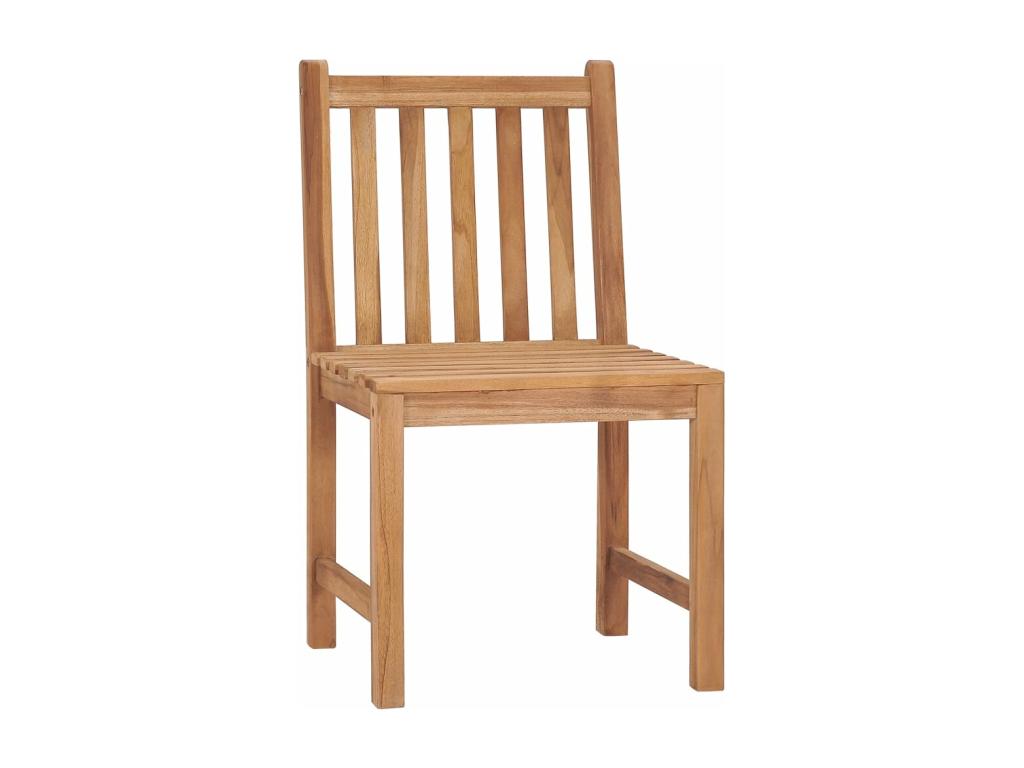 2-piece garden chairs with cushions, solid teak wood AYCR91425