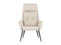 Cream Faux Suede Reclining Chair RDRE76042
