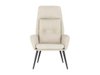 Cream Faux Suede Reclining Chair RDRE76042