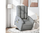 Reclining Massage Chair, Light Grey Fabric GXCQ39925