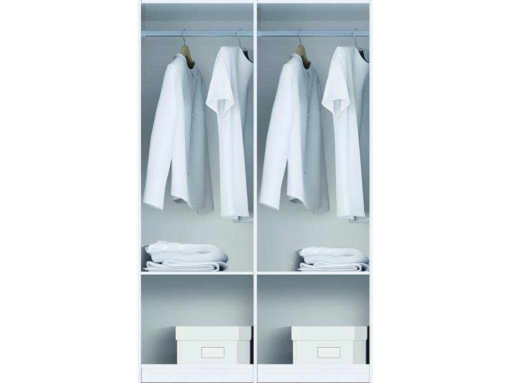 Wardrobe/storage cupboard with 2 sliding doors, cherry wood finish - length 122 x depth 56 x height 200 cm VGBY06487