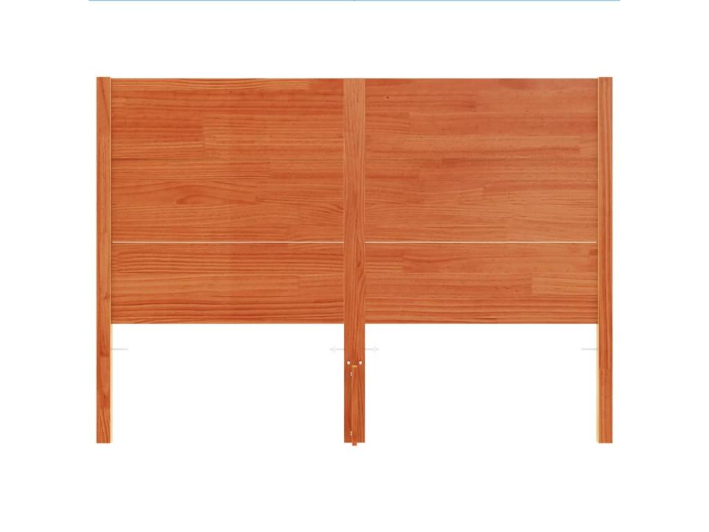 Brown waxed headboard, 150 cm, solid pine wood, YMSA60265