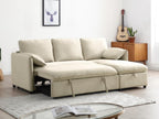 Lysvia MAEM67174 Convertible and Reversible Corner Sofa in Beige Fabric