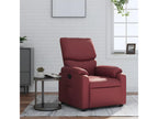Reclining armchair, burgundy red faux leather, CPJX35366