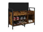 Smoked oak shoe bench 85.5x32x57.5 engineered wood RMAL72933