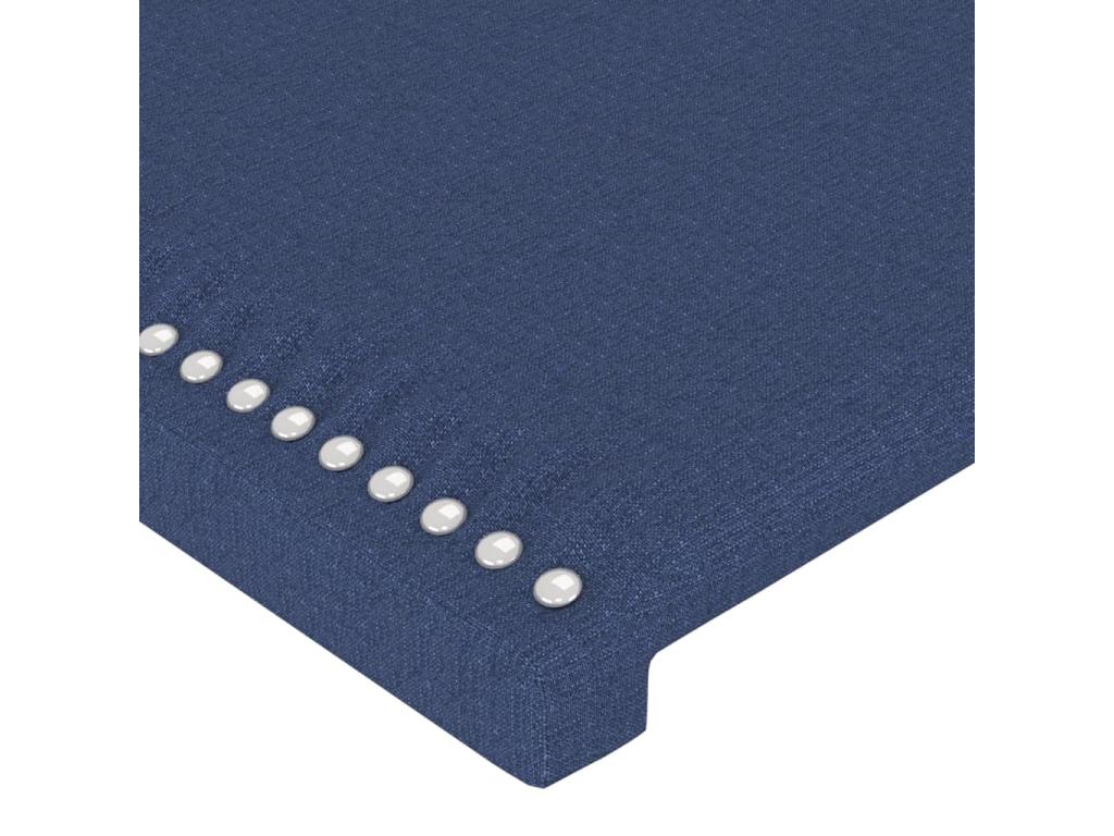 Blue LED Headboard 80x5x78/88 cm Fabric KUNC93081