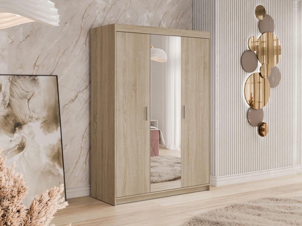 Dormeva 102 Wardrobe, Dormeva Oak, 191x133x53cm, Wardrobe Doors with Hinges, PENV83972