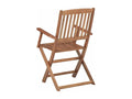 Folding garden chairs, set of 2 with cushions, Dormeva wood XKVM94139
