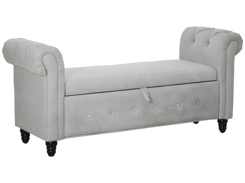 Lysvia grey storage bench seat OPHJ51405