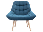 Lysvia SHPB51928 Duck Blue Velvet Armchair