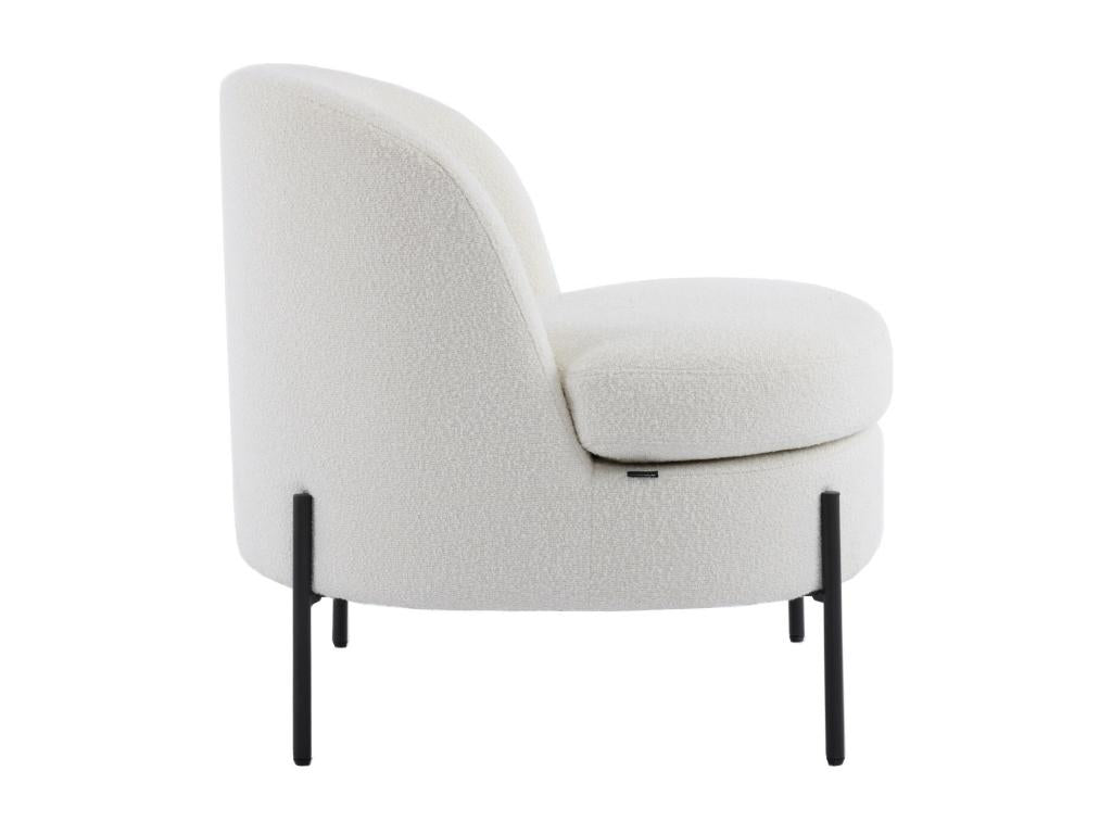 Beige bouclé fabric armchair - Dormeva MOCJ21016