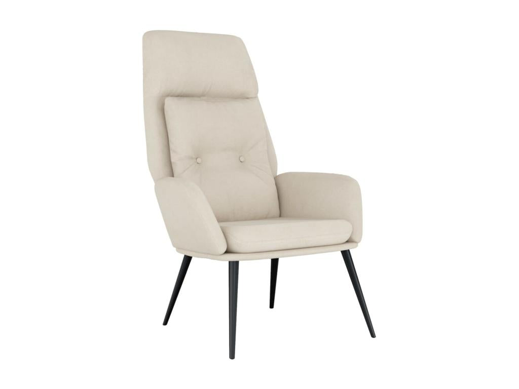 Cream Faux Suede Reclining Chair RDRE76042