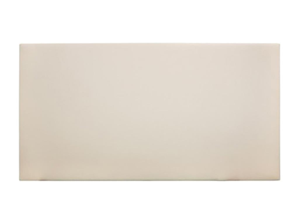 Beige smooth faux leather headboard 200x80cm - Dormeva XRWV33638