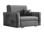 Lysvia 145 Armchair Grey 85x115x98cm Upholstered Wooden Legs Fully Assembled Furniture GJGU75910
