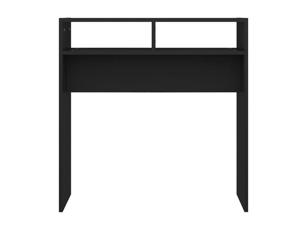 Black console table 78x30x80 cm engineered wood QGWY59045