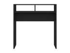 Black console table 78x30x80 cm engineered wood QGWY59045
