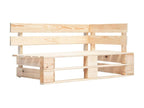2-seater pallet sofa with cushions. Impregnated pine wood. 2 REFN72041