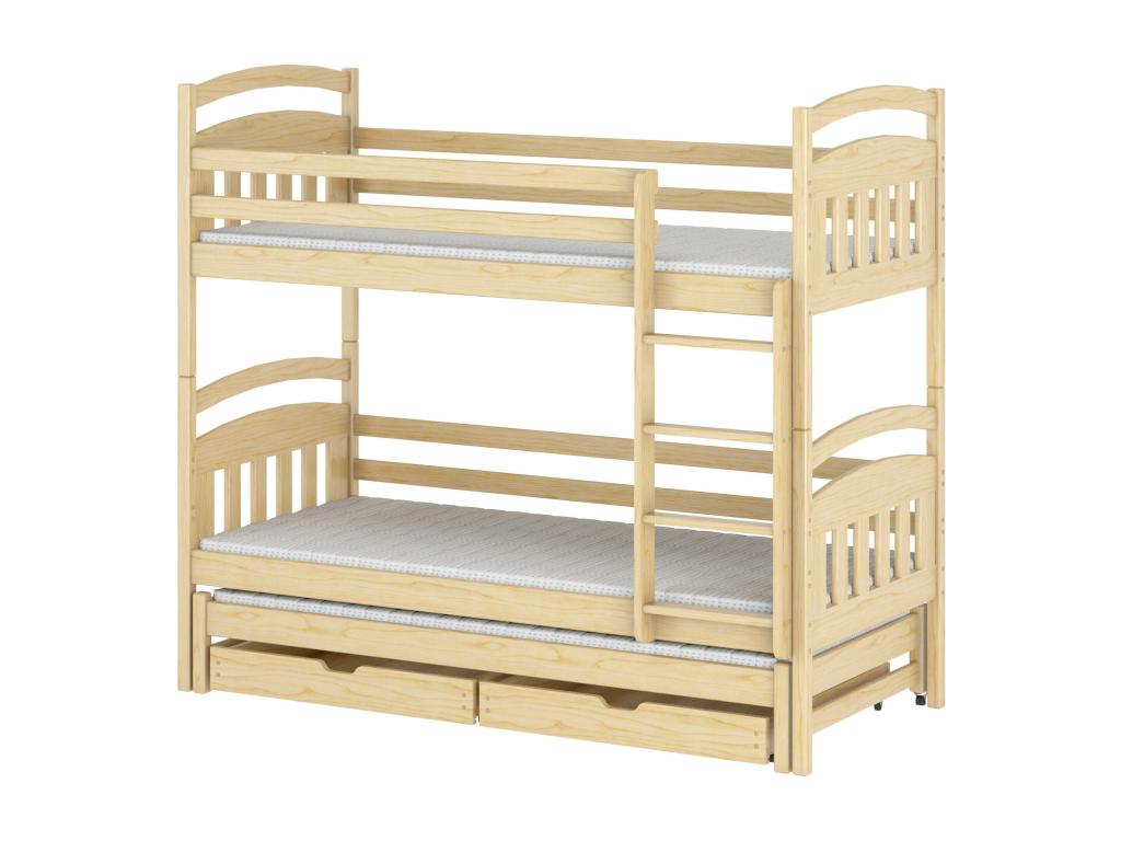 Lysvia BB013 Bunk Beds 80x170 cm Beige JROF41142